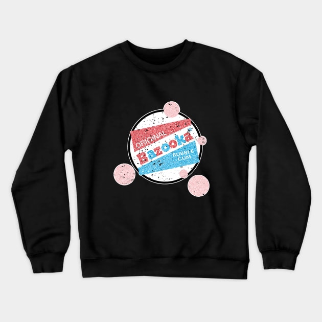 The Original Classic Chewing Bubble Gum Bazooka Circle Design Crewneck Sweatshirt by pbdotman